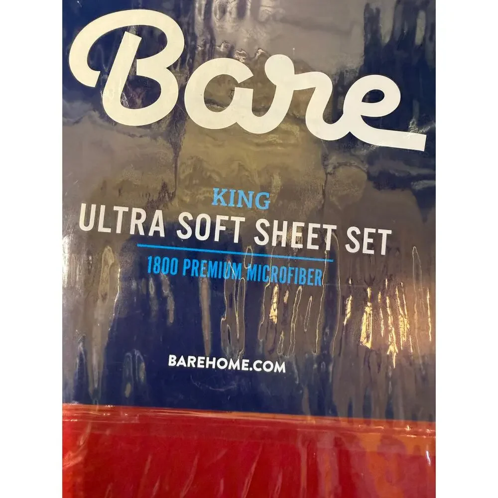 NWOT Unopened BARE Home Ultra Soft Microfiber King Sheet Set